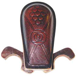 Leather Table Cue Holder for 2 Cues-9 ball design Leather Table Cue Holder for 2 Cues-9 ball design