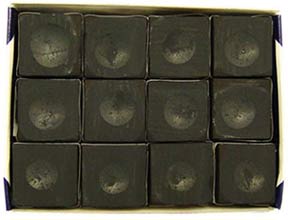 Silver Cup Chalk, Black, 12 Piece Box