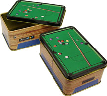 Metal Chalk Holder Box, Pool Table Design