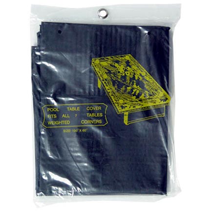 Standard 7 Ft. Pool Table Cover, Black Standard 7 Ft. Pool Table Cover, Black