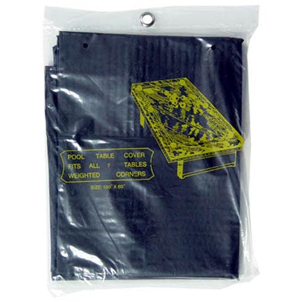 Standard 9 Ft. Pool Table Cover, Black Standard 9 Ft. Pool Table Cover, Black
