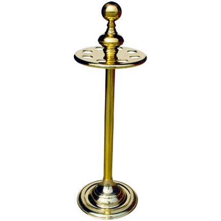 Sterling Deluxe Brass Floor Cue Rack, 8 Cues