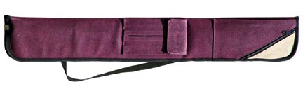 Sterling Burgundy Angora Pool Cue Case for 2 Cues Sterling Burgundy Angora Pool Cue Case for 2 Cues