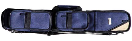 Sterling Blue Angora Pool Cue Case for 4 Cues Sterling Blue Angora Pool Cue Case for 4 Cues