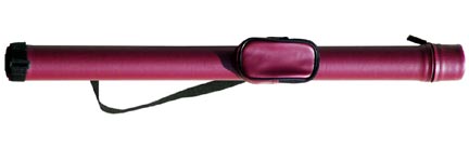 Sterling Round Burgundy Pool Cue Case for 1 Cue