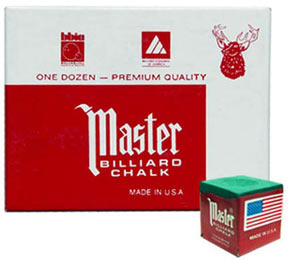 Master Chalk, Green, 12 Piece Box