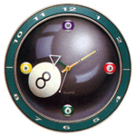Pool & Billiard Clocks