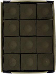 Silver Cup - Charcoal Pool Chalk - 12 Pc. Box